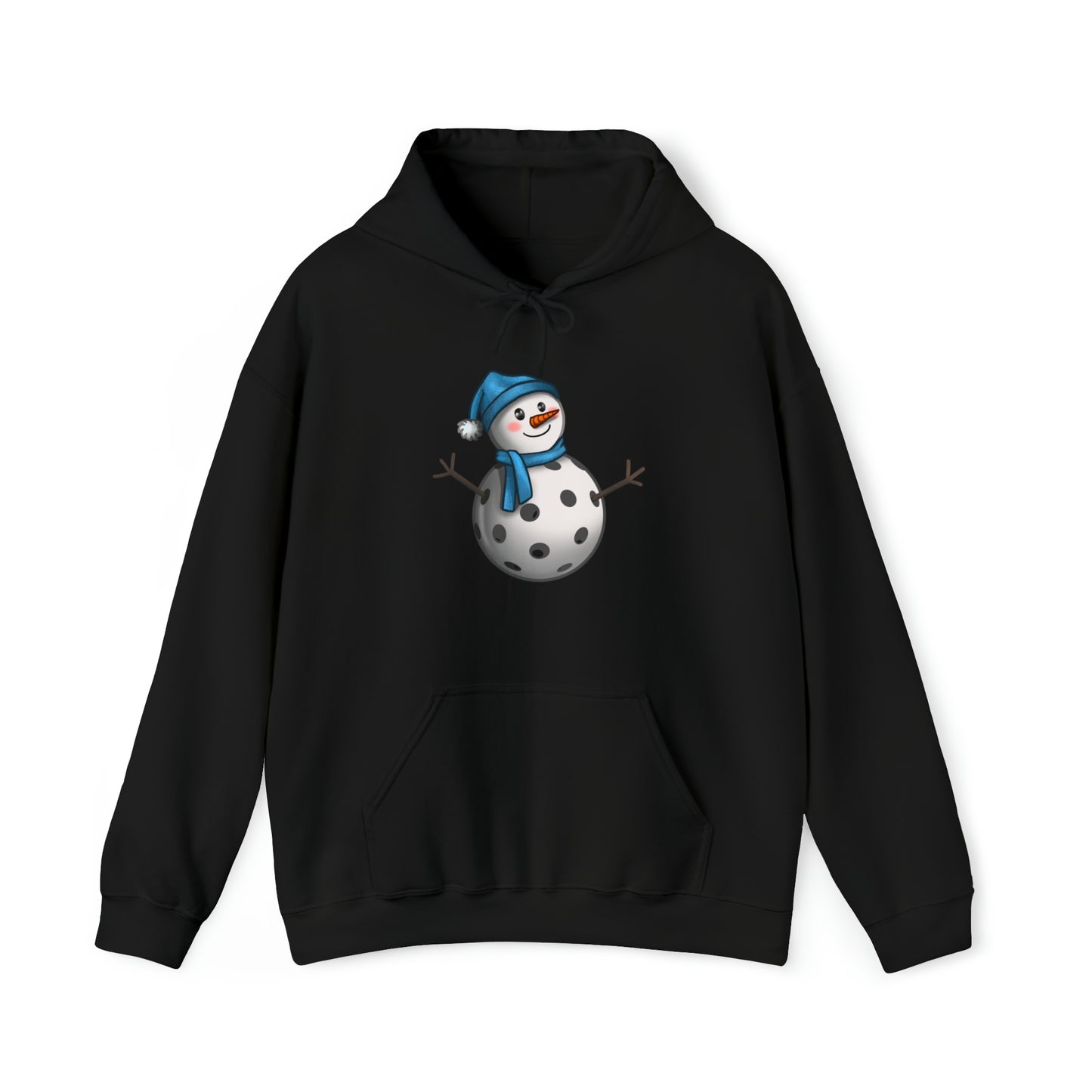 Unisex Heavy Blend™ Pickleball Snowman Hooded Sweatshirt