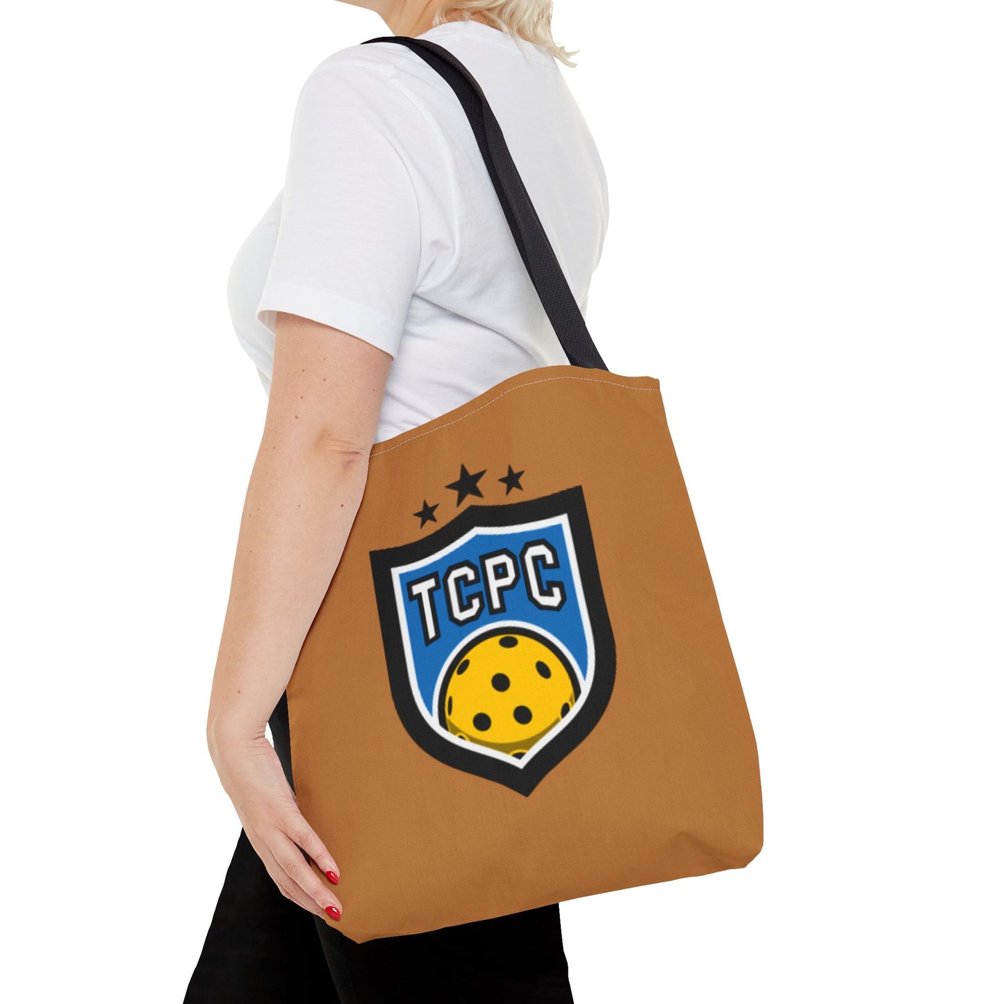 TCPC Brown Tote Bag - Perfect for Pickleball Fans and Daily Use