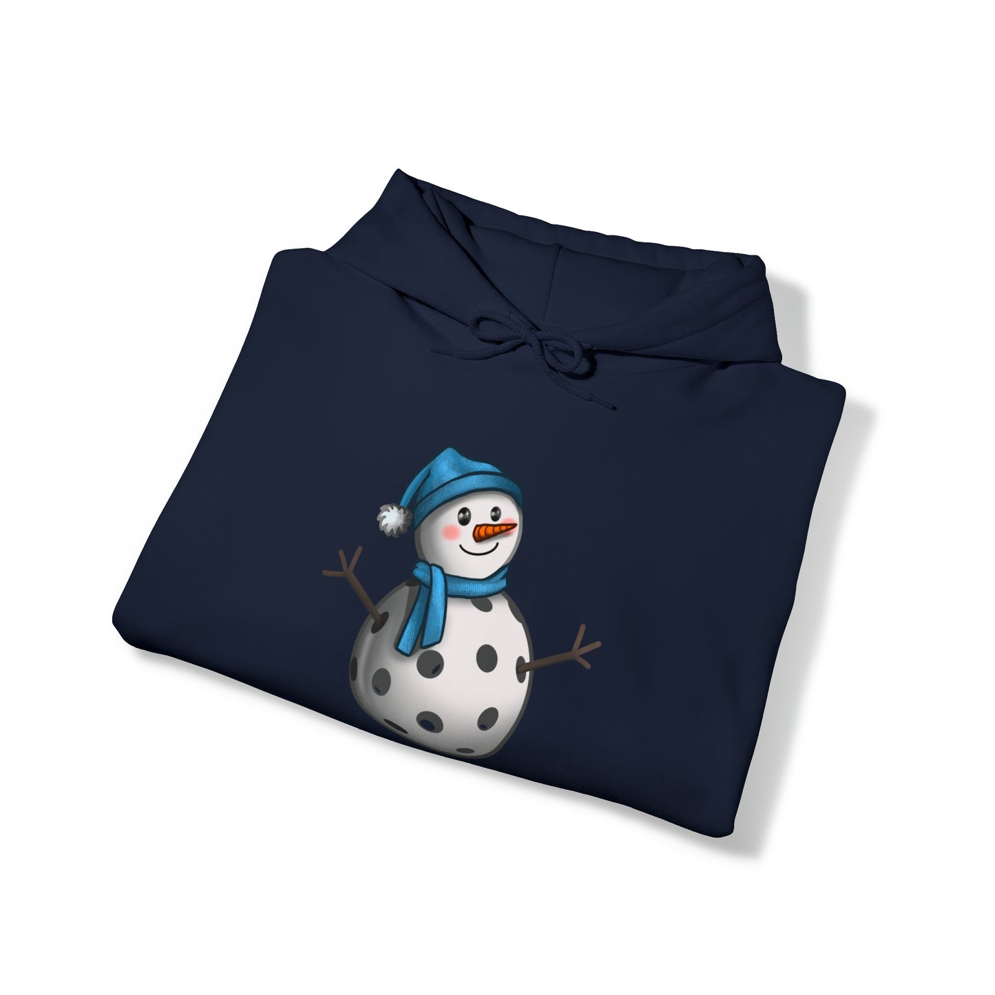 Unisex Heavy Blend™ Pickleball Snowman Hooded Sweatshirt