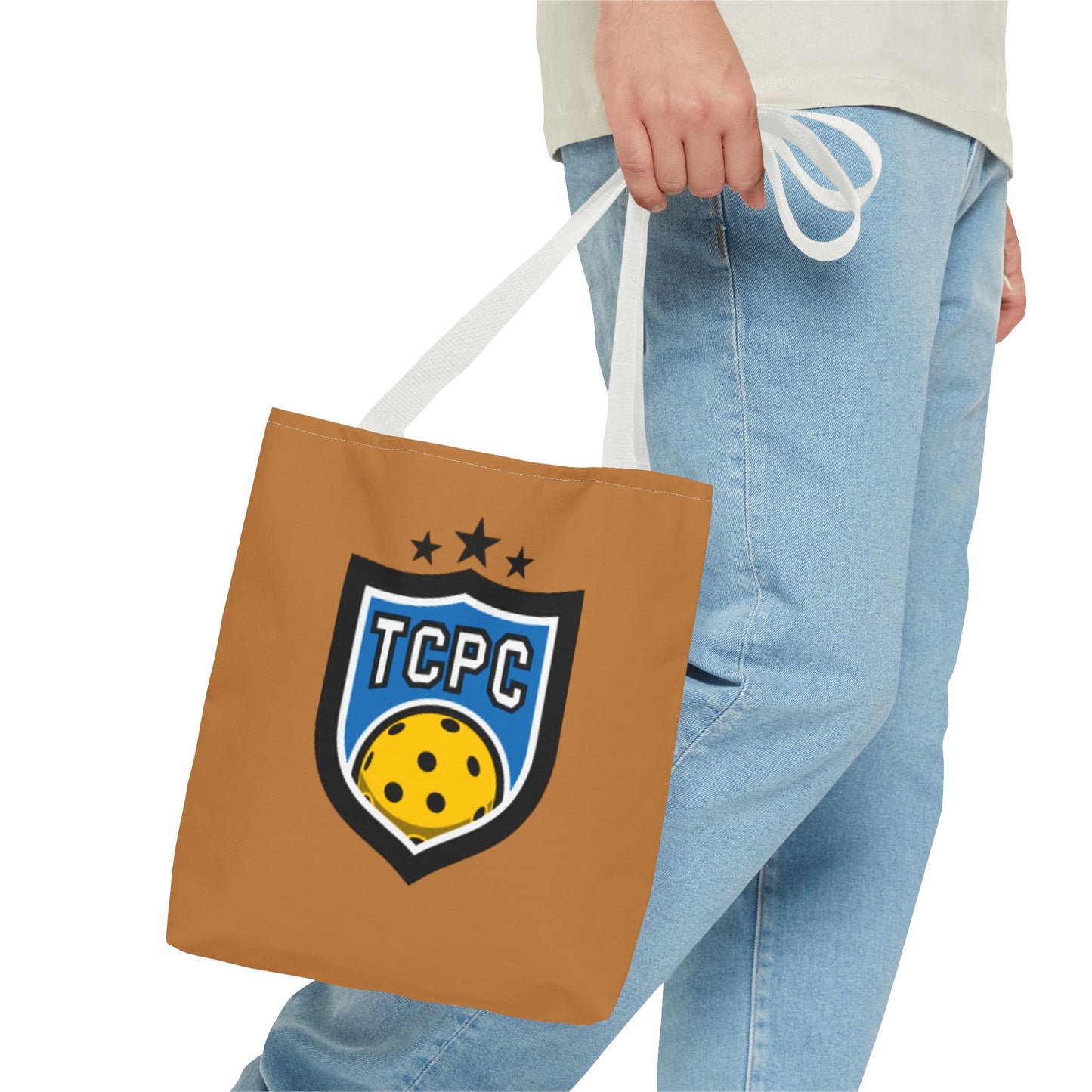 TCPC Brown Tote Bag - Perfect for Pickleball Fans and Daily Use
