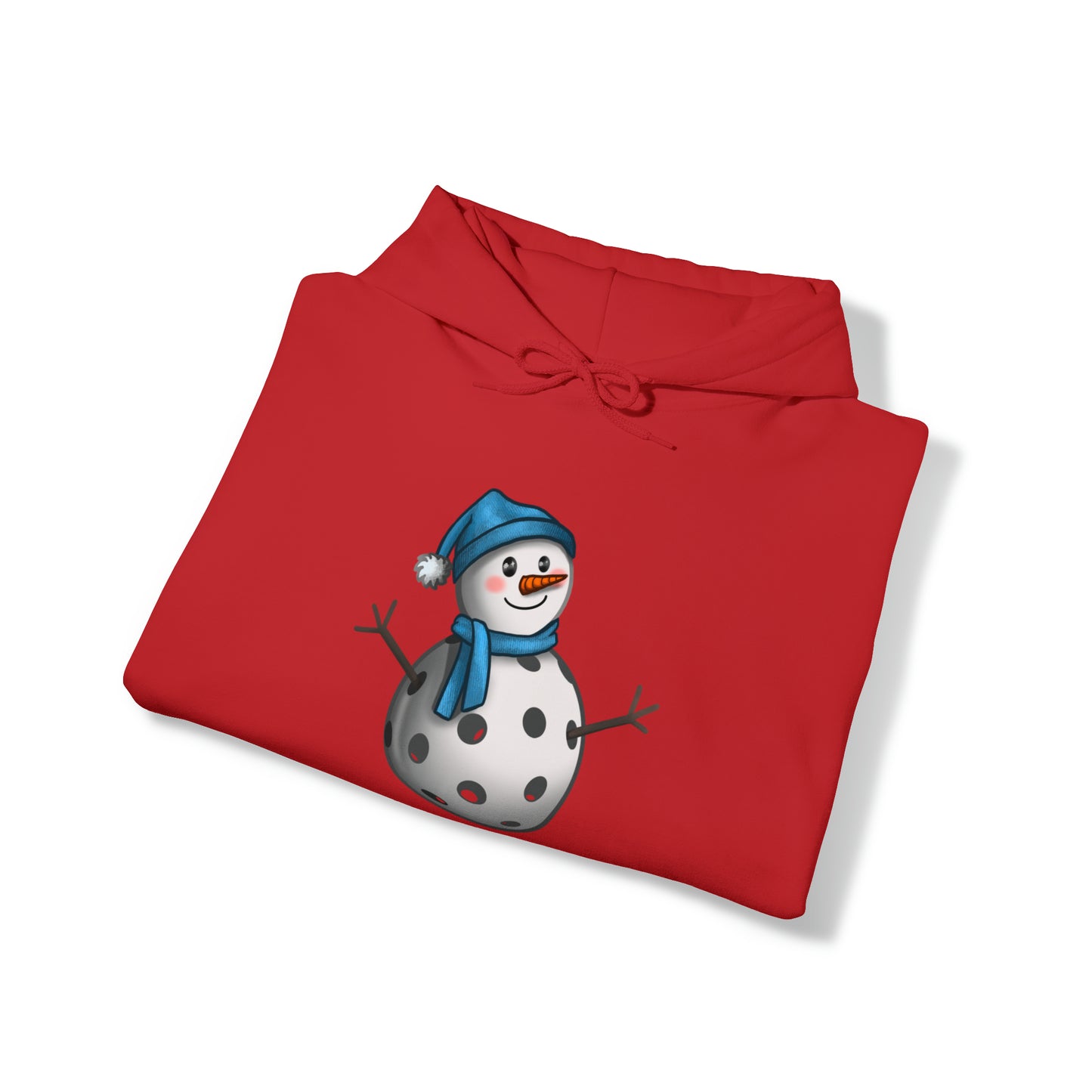 Unisex Heavy Blend™ Pickleball Snowman Hooded Sweatshirt