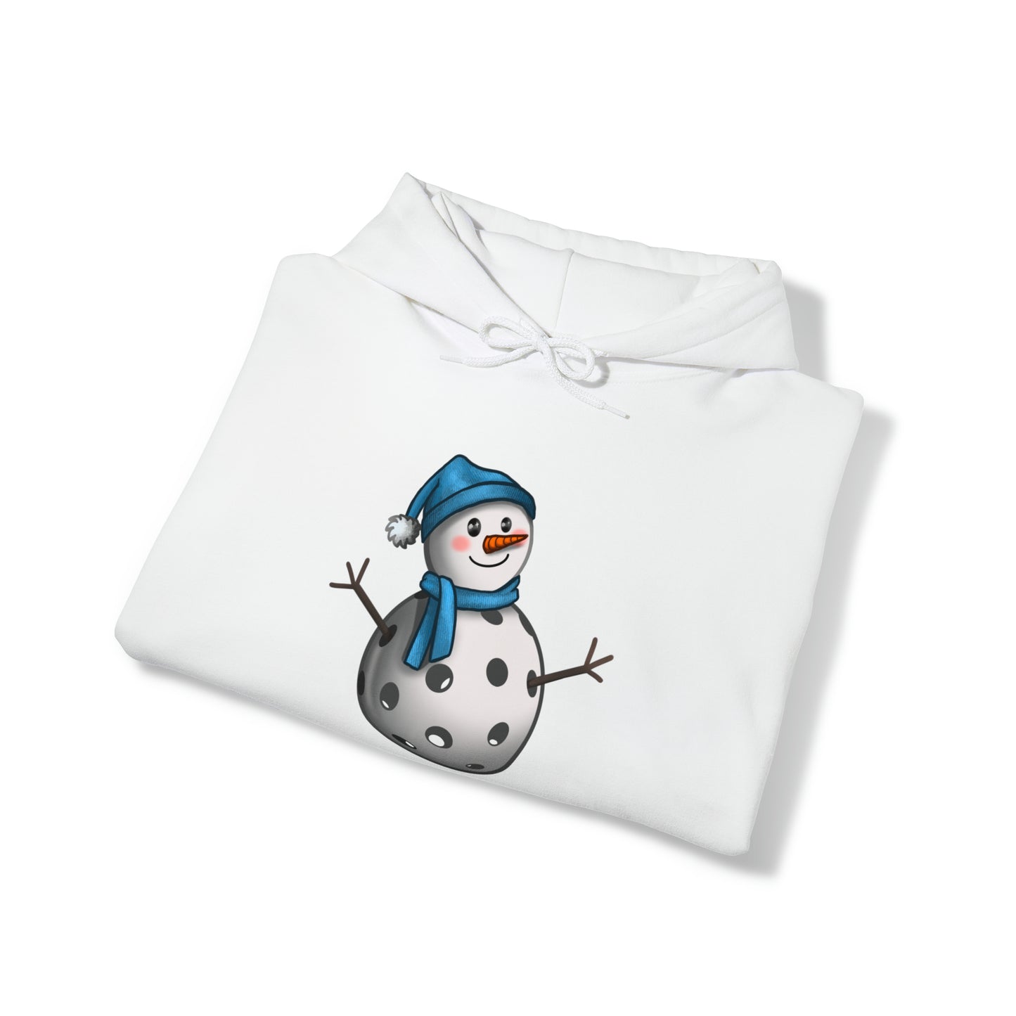 Unisex Heavy Blend™ Pickleball Snowman Hooded Sweatshirt