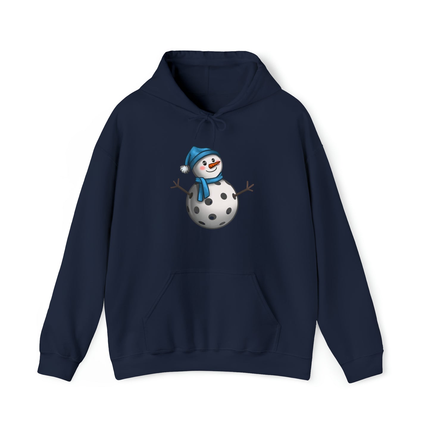 Unisex Heavy Blend™ Pickleball Snowman Hooded Sweatshirt