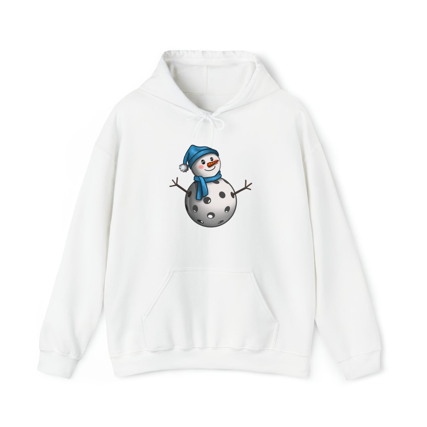 Unisex Heavy Blend™ Pickleball Snowman Hooded Sweatshirt