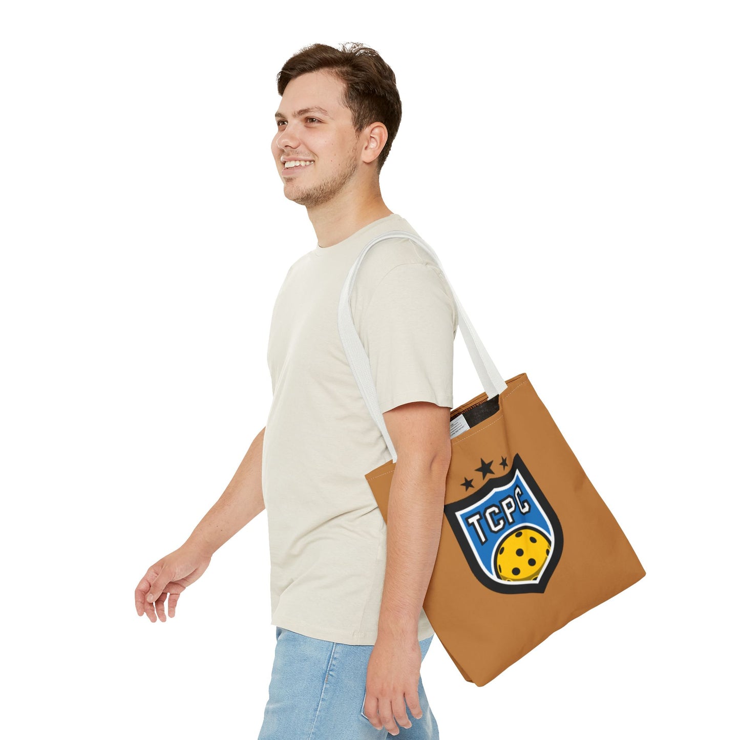 TCPC Brown Tote Bag - Perfect for Pickleball Fans and Daily Use