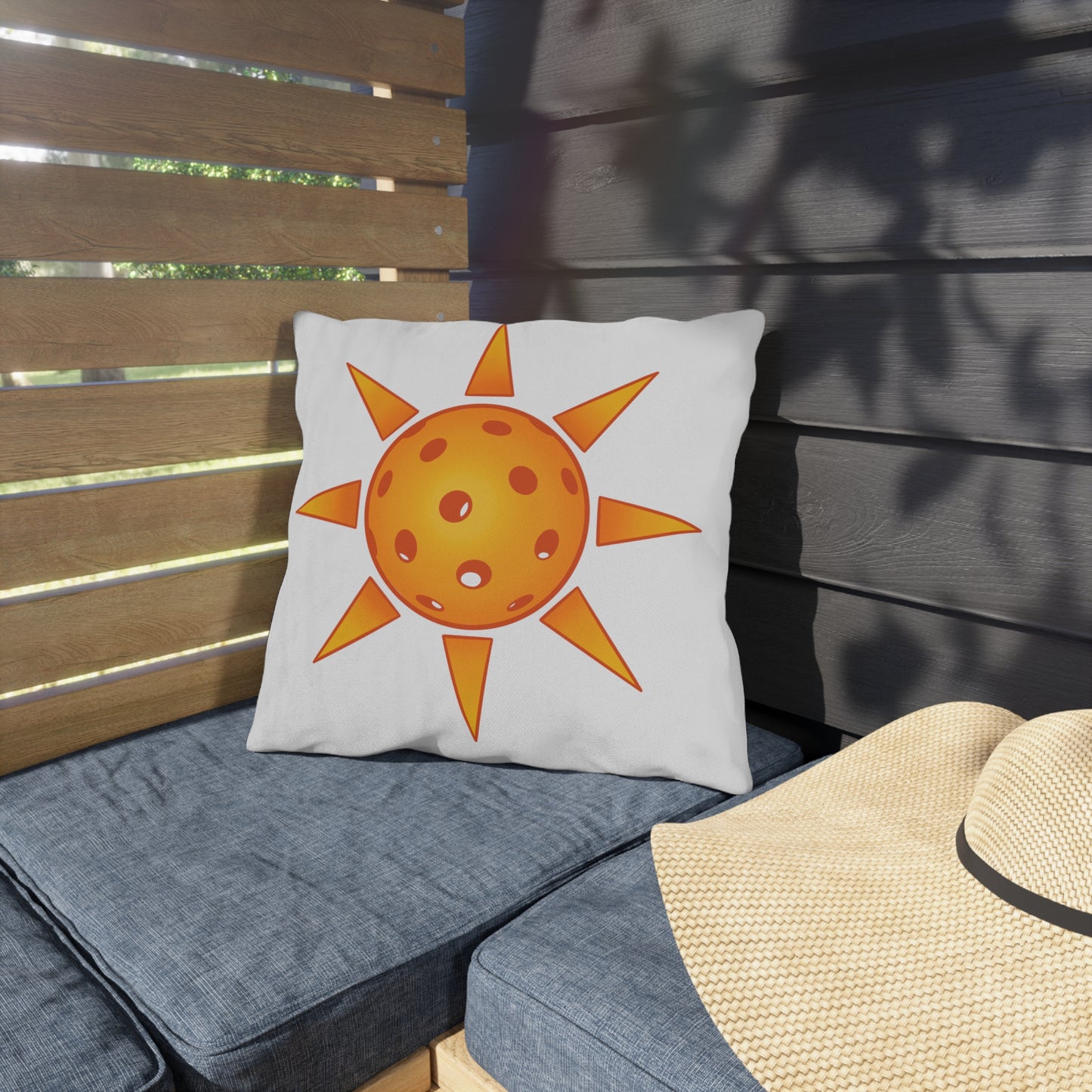 Pickleball Sun Outdoor Pillows
