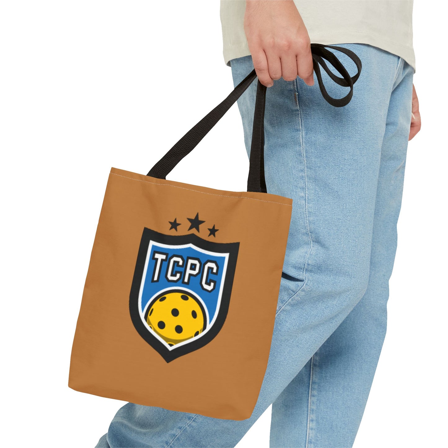 TCPC Brown Tote Bag - Perfect for Pickleball Fans and Daily Use