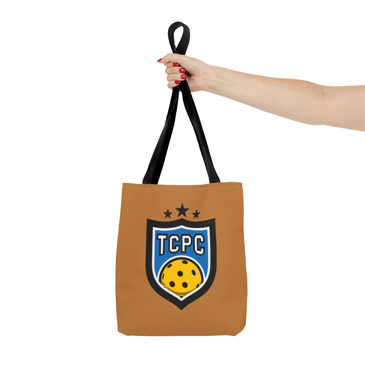 TCPC Brown Tote Bag - Perfect for Pickleball Fans and Daily Use