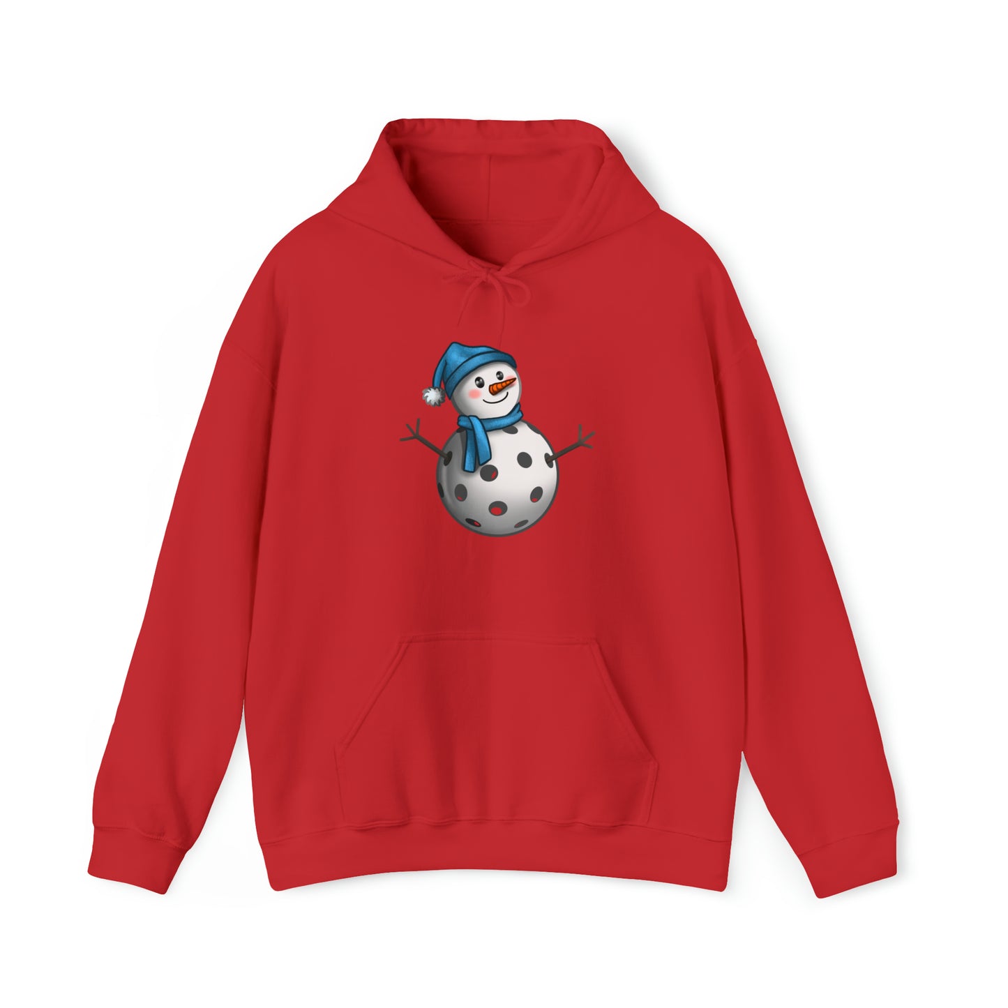 Unisex Heavy Blend™ Pickleball Snowman Hooded Sweatshirt