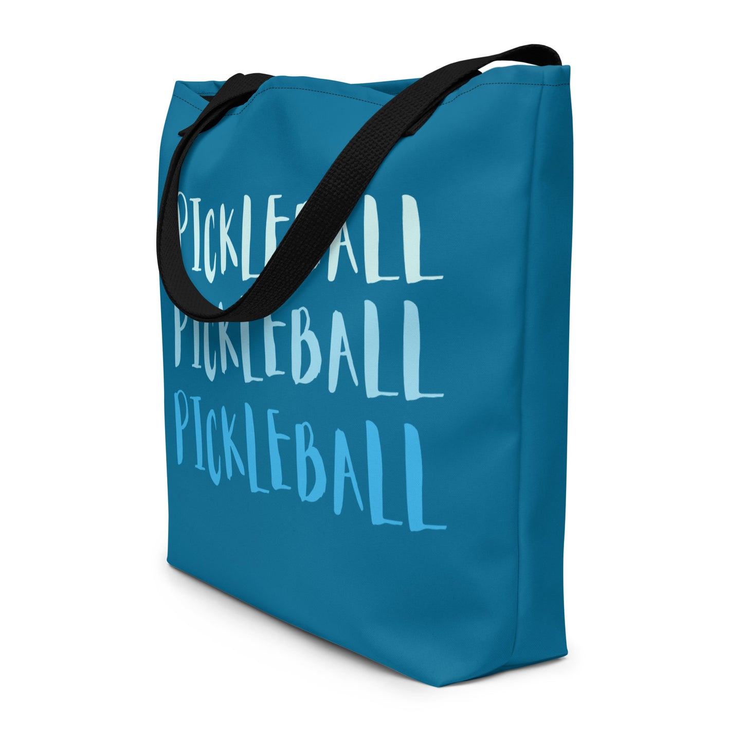 Pickleball Ombre Large Tote Bag