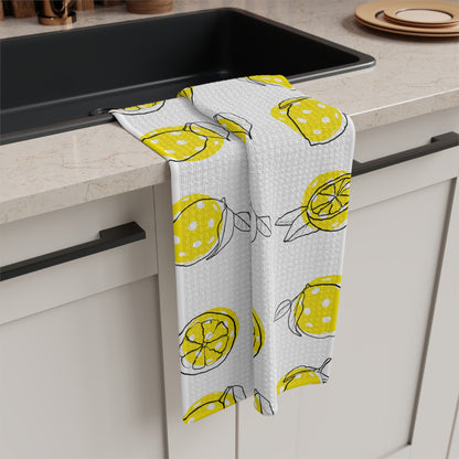 Soft Tea Towel Lemon Pickleballs