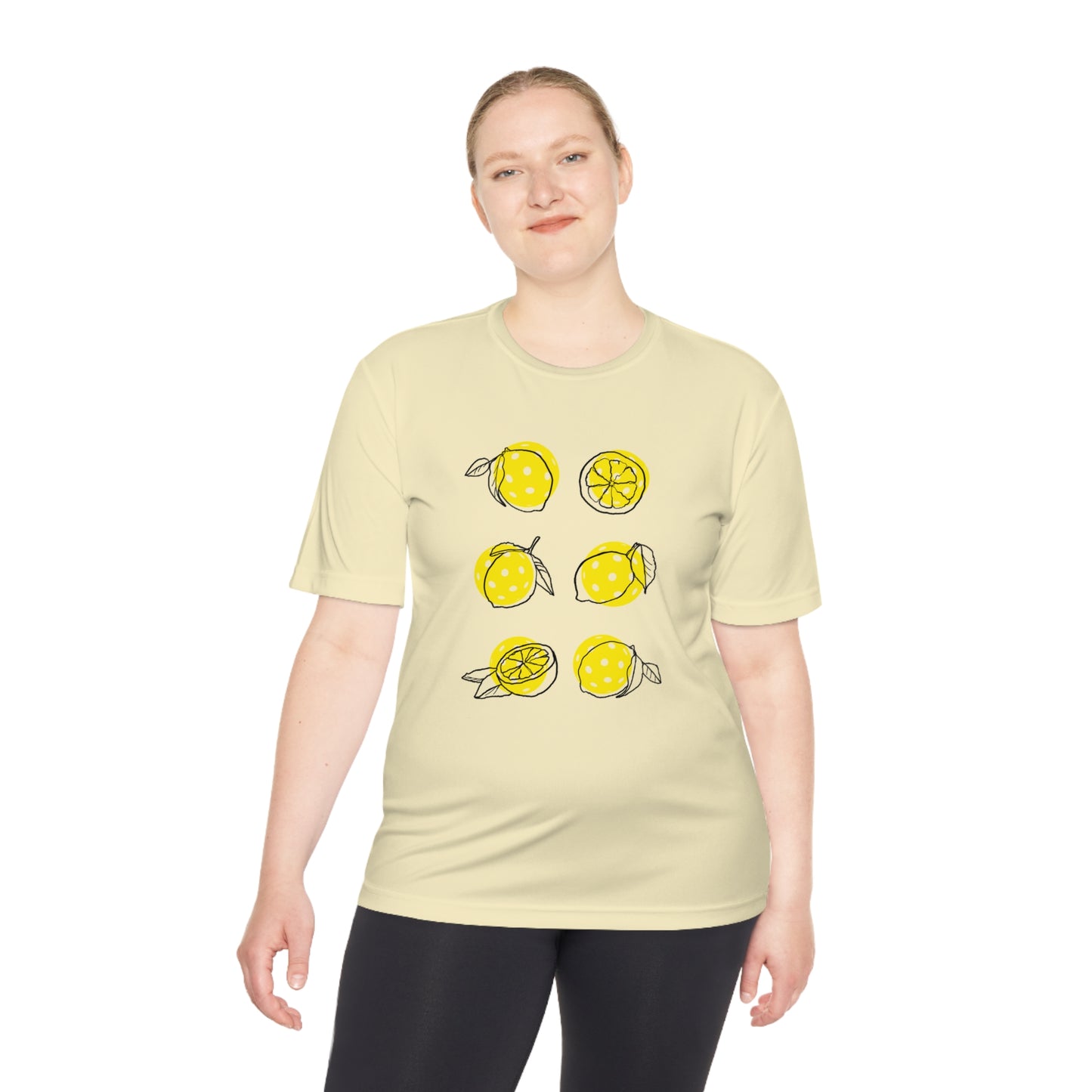 Unisex Moisture Wicking Lemon Pickleball Tee!