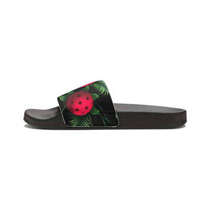 Women's Tropical Pickleball PU Slide Sandals!