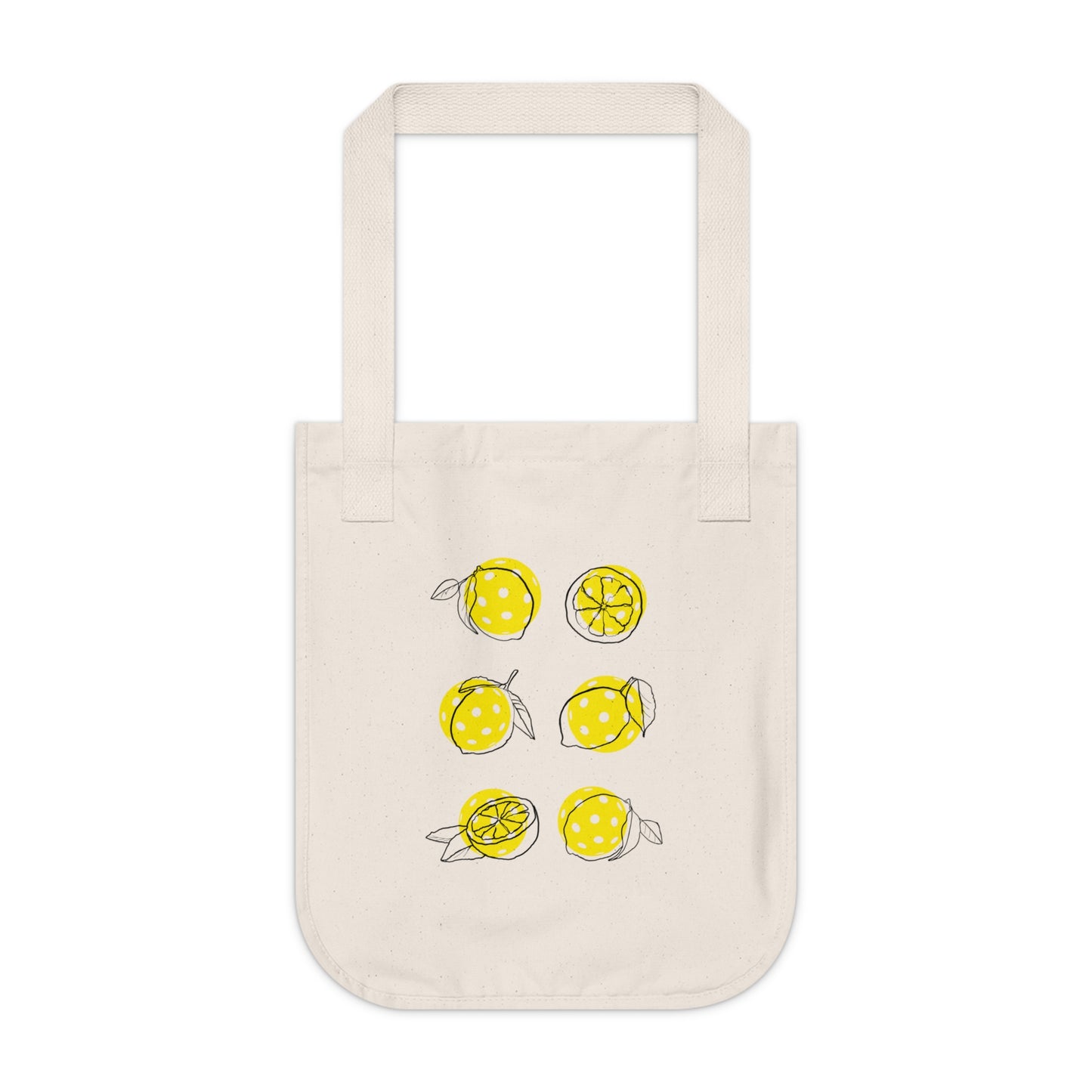 Organic Canvas Tote Bag With Three Pickleball Designs!