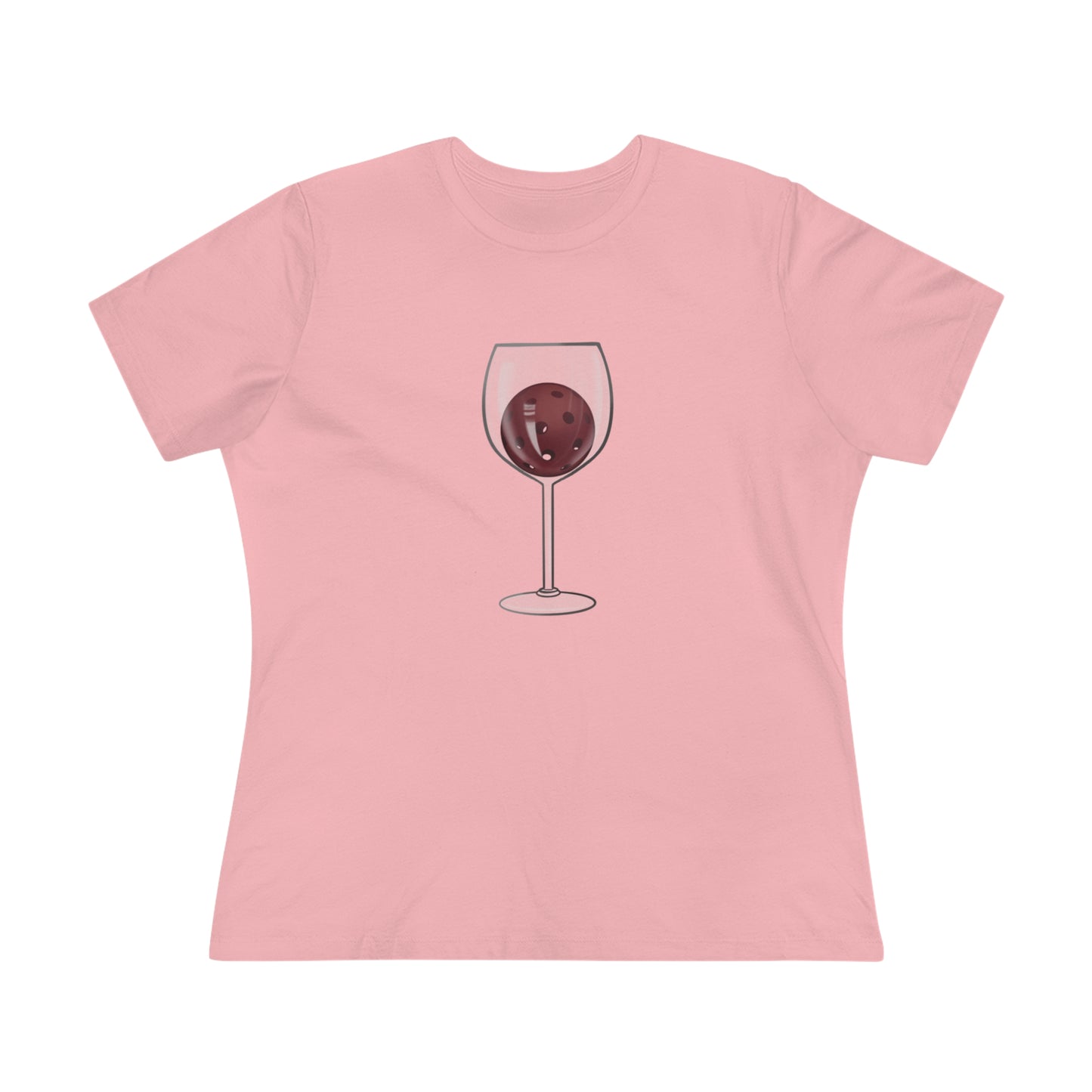 Pickleball Wine Glass Women's Premium Tee