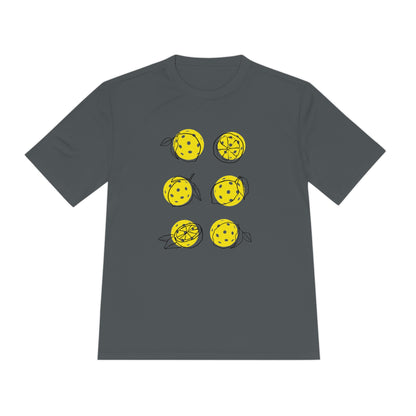 Unisex Moisture Wicking Lemon Pickleball Tee!