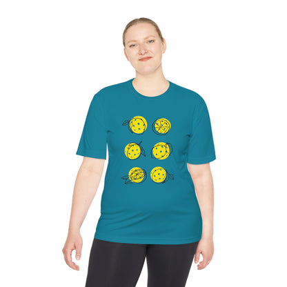 Unisex Moisture Wicking Lemon Pickleball Tee!