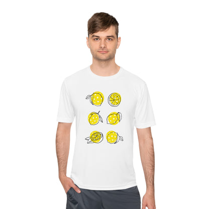 Unisex Moisture Wicking Lemon Pickleball Tee!