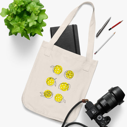 Organic Canvas Tote Bag With Three Pickleball Designs!