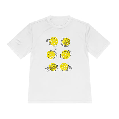 Unisex Moisture Wicking Lemon Pickleball Tee!