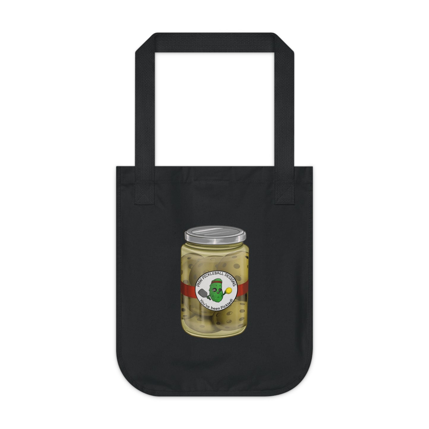 Organic Canvas Tote Bag With Three Pickleball Designs!