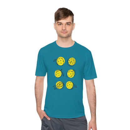 Unisex Moisture Wicking Lemon Pickleball Tee!