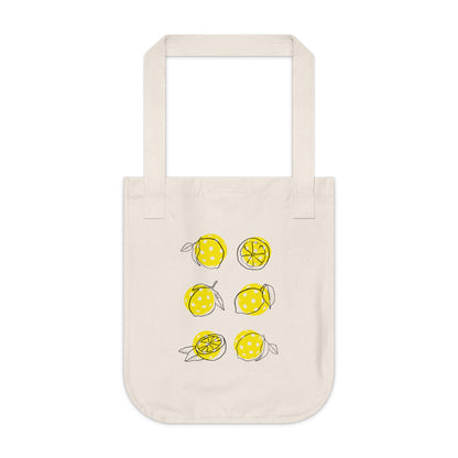 Organic Canvas Tote Bag With Three Pickleball Designs!