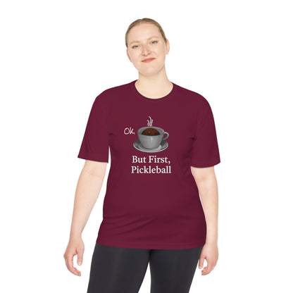 Pickleball Coffee Unisex Moisture Wicking Tee