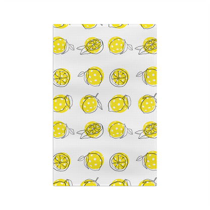 Soft Tea Towel Lemon Pickleballs