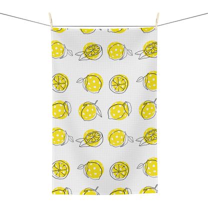 Soft Tea Towel Lemon Pickleballs