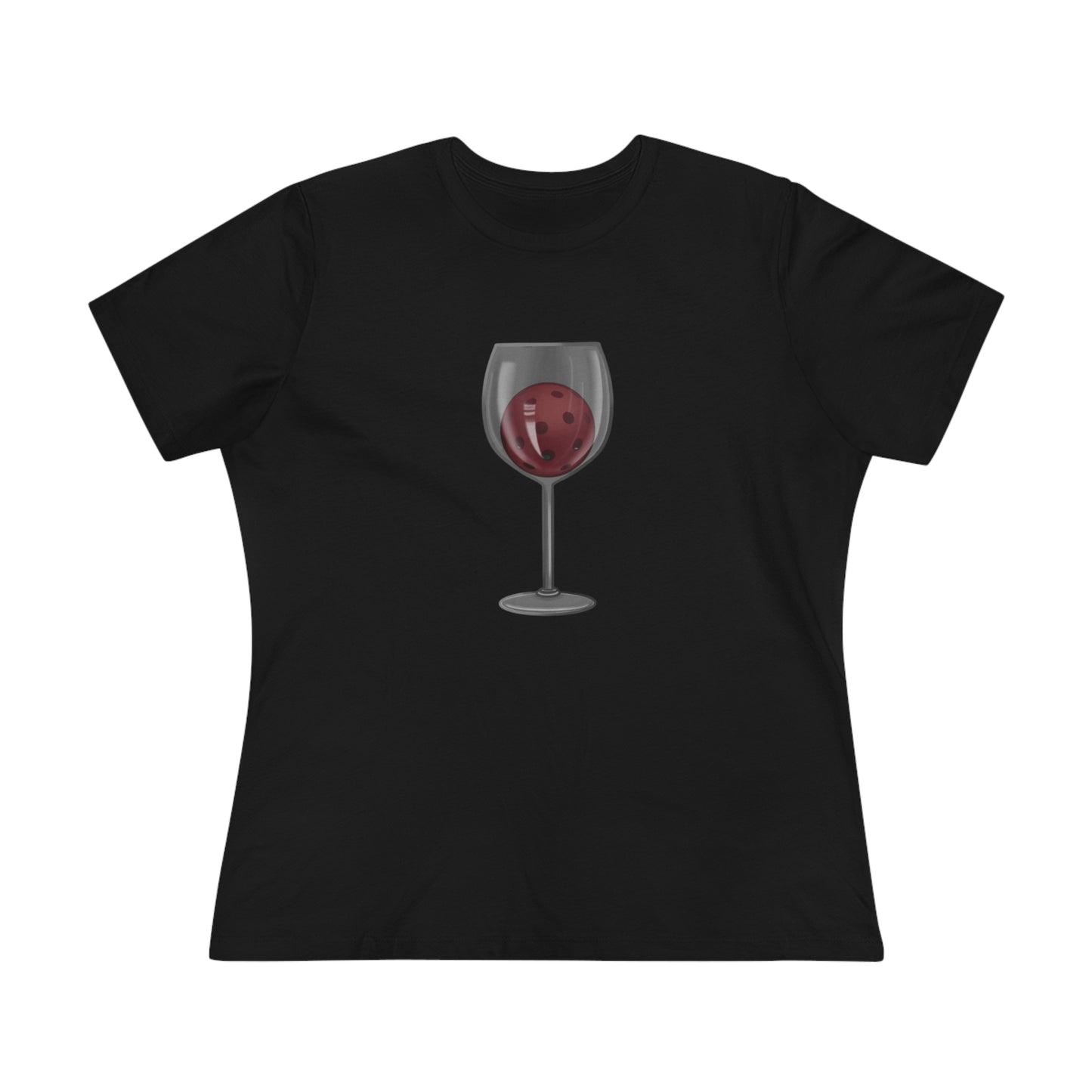 Pickleball Wine Glass Women's Premium Tee