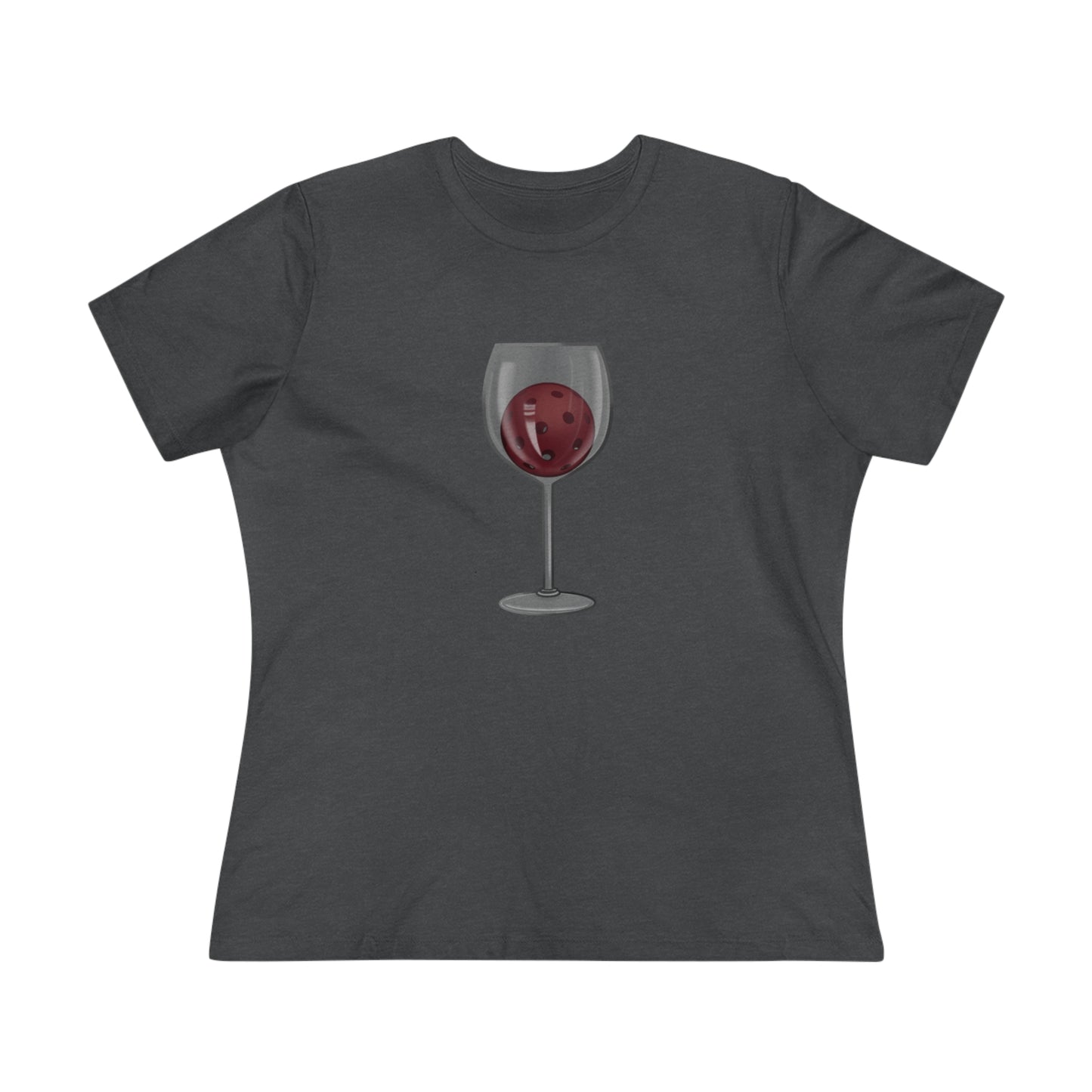 Pickleball Wine Glass Women's Premium Tee