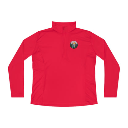 Ladies Quarter-Zip Pullover With Pickleball Logo