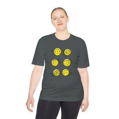 Unisex Moisture Wicking Lemon Pickleball Tee!