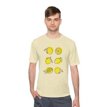 Unisex Moisture Wicking Lemon Pickleball Tee!