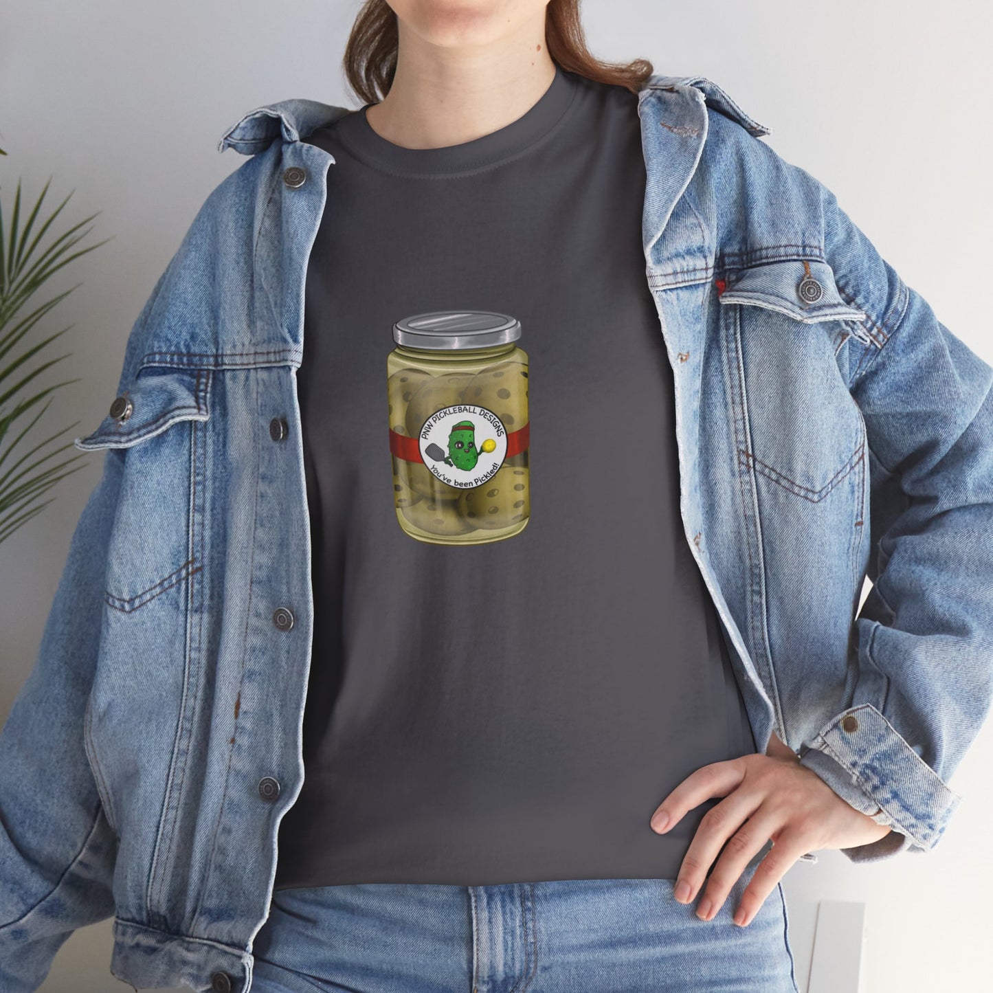 Unisex Heavy Cotton Pickleballs Jar Tee