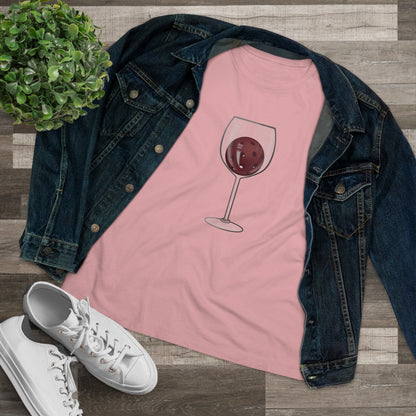 Pickleball Wine Glass Women's Premium Tee