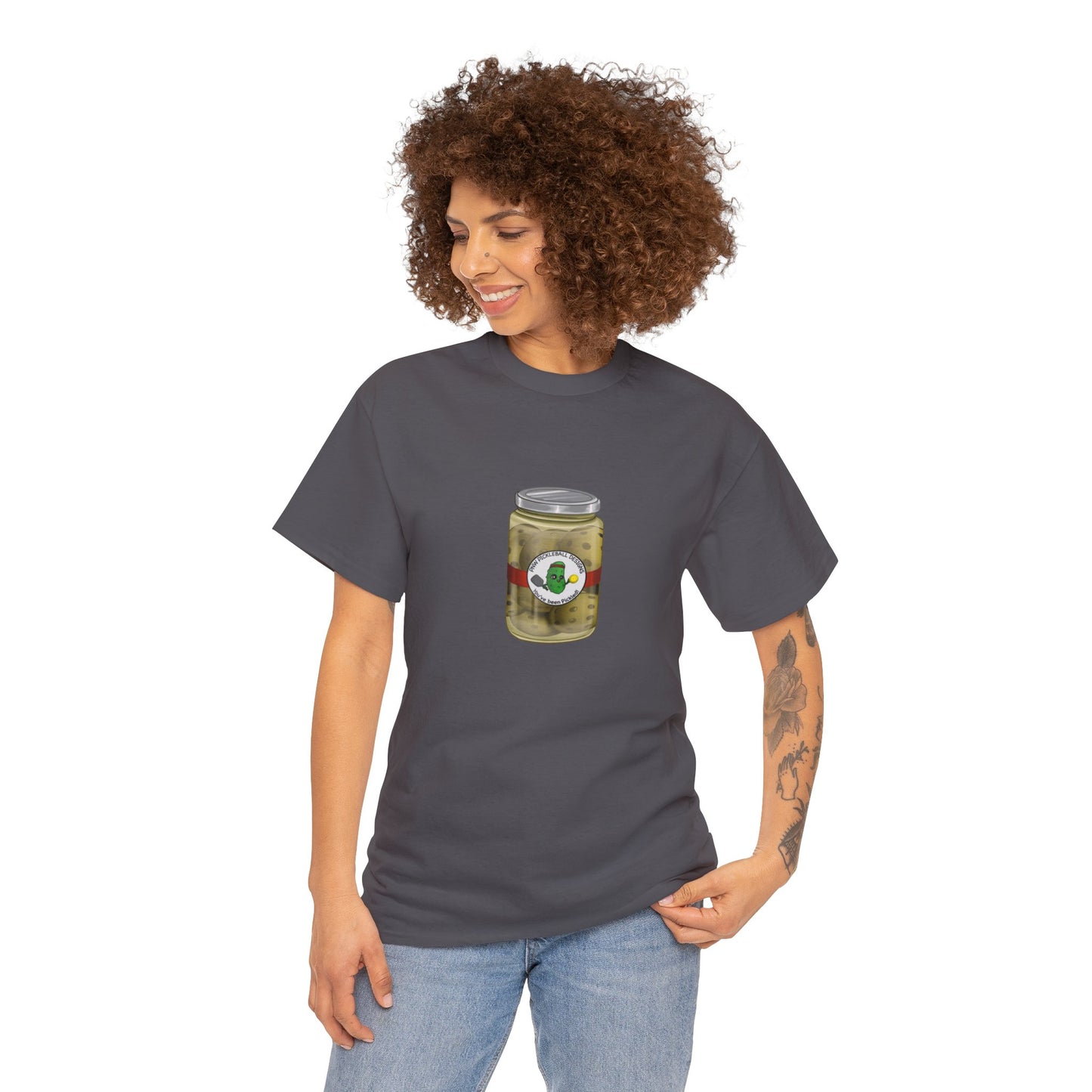 Unisex Heavy Cotton Pickleballs Jar Tee