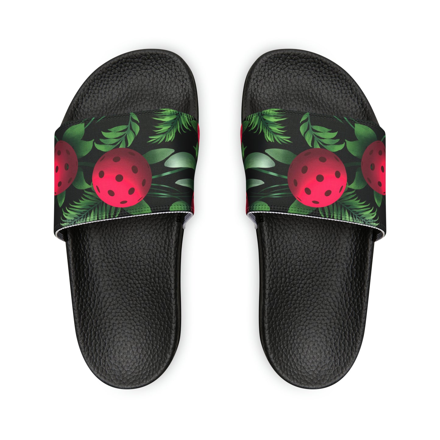 Women's Tropical Pickleball PU Slide Sandals!