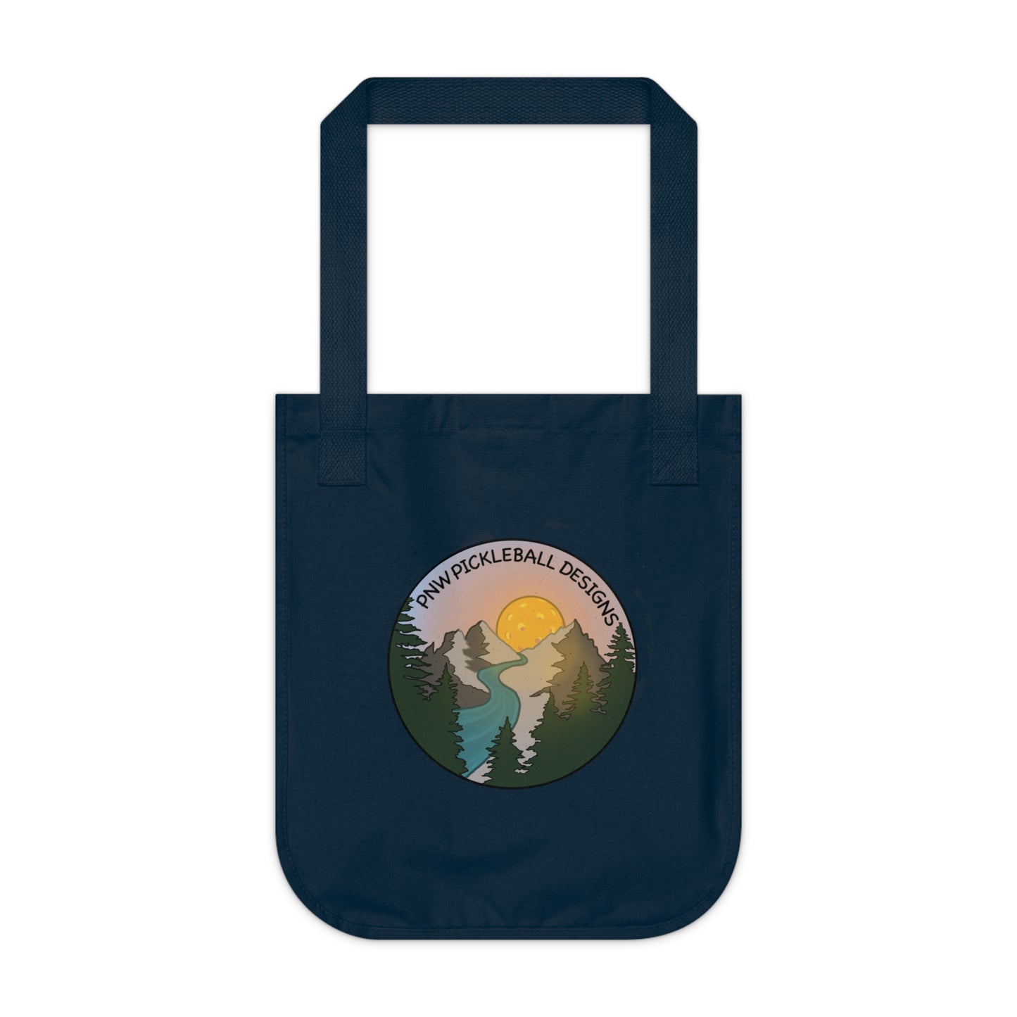 Organic Canvas Tote Bag With Three Pickleball Designs!