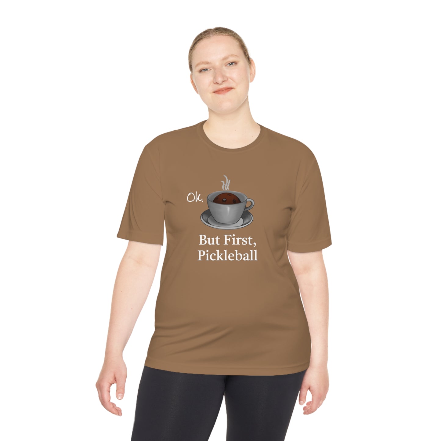 Pickleball Coffee Unisex Moisture Wicking Tee