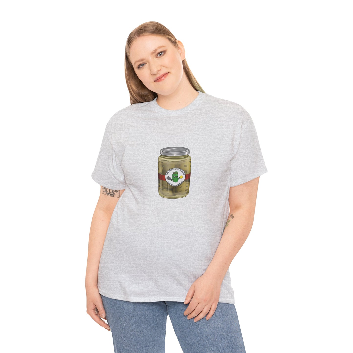 Unisex Heavy Cotton Pickleballs Jar Tee