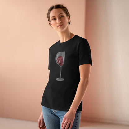 Pickleball Wine Glass Women's Premium Tee