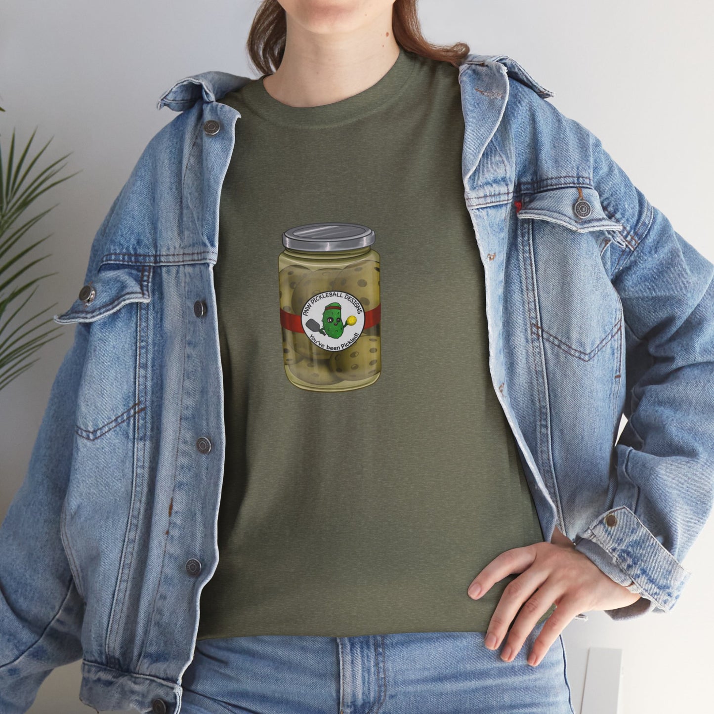 Unisex Heavy Cotton Pickleballs Jar Tee