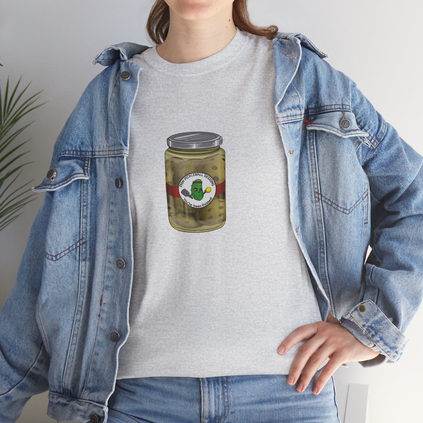 Unisex Heavy Cotton Pickleballs Jar Tee