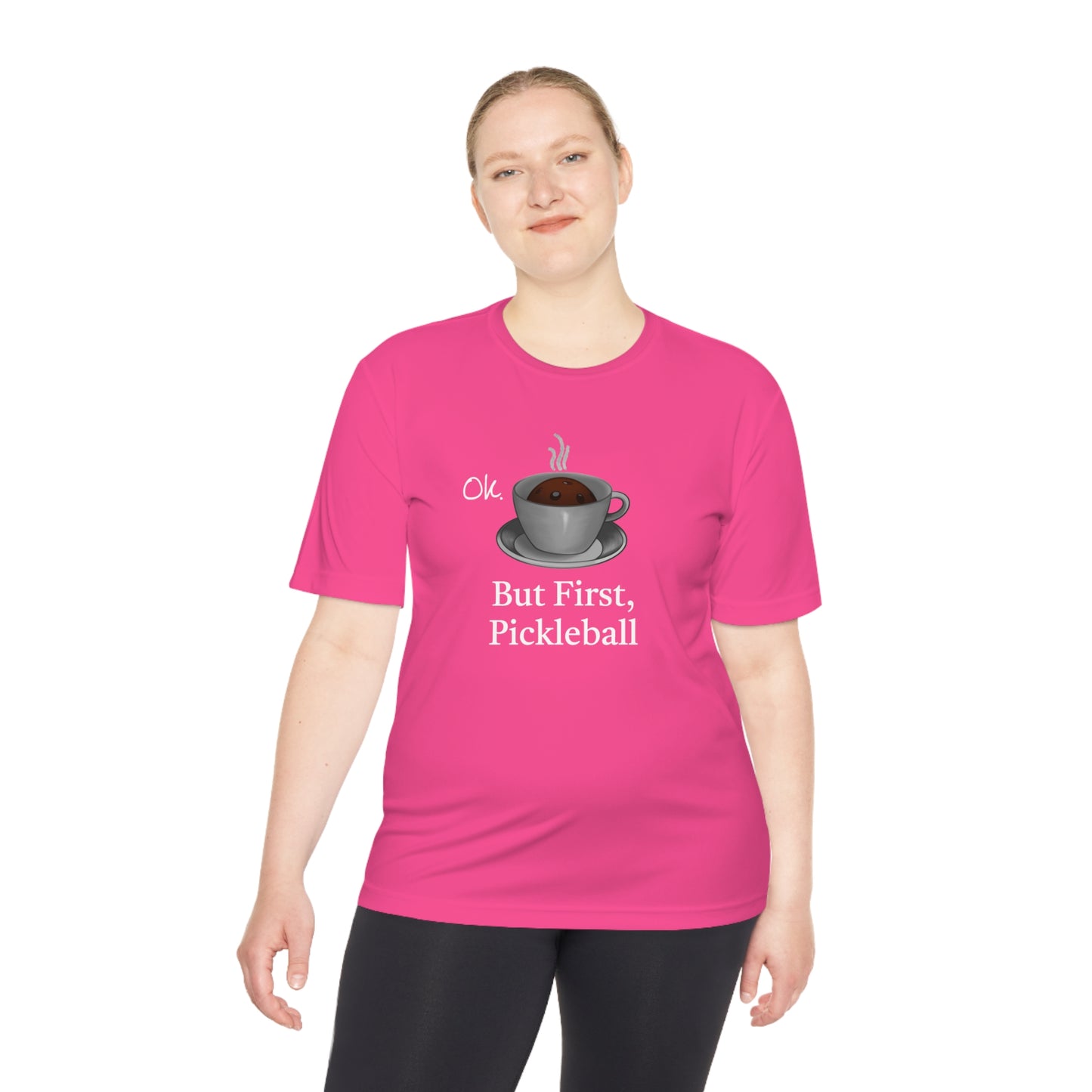 Pickleball Coffee Unisex Moisture Wicking Tee