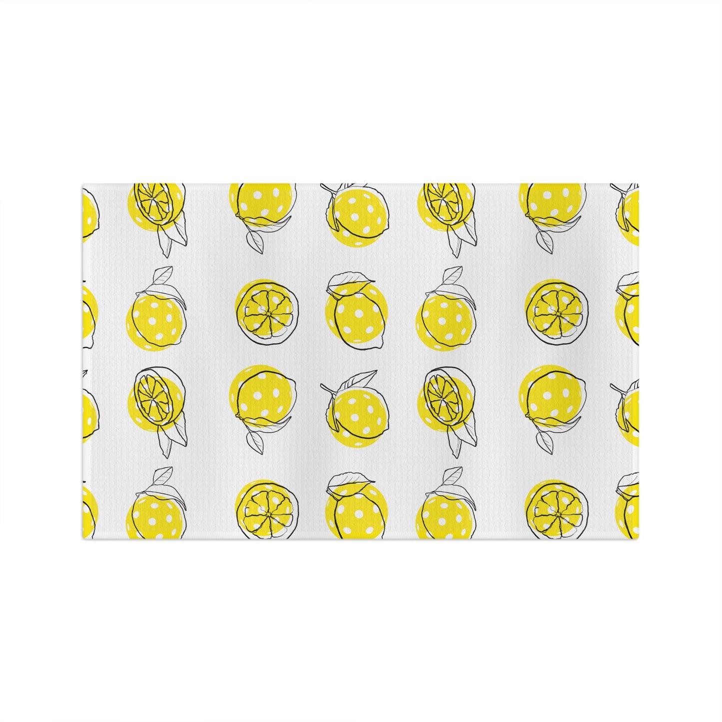 Soft Tea Towel Lemon Pickleballs