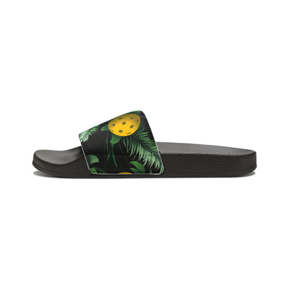 Men's Tropical Pickleball PU Slide Sandals