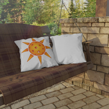 Pickleball Sun Outdoor Pillows