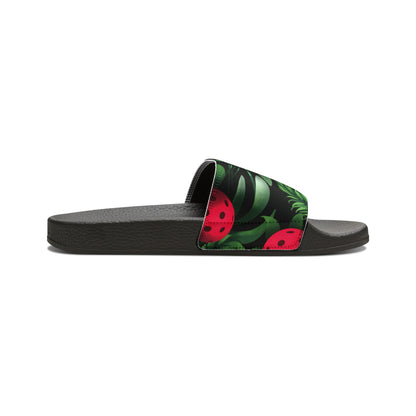 Women's Tropical Pickleball PU Slide Sandals!